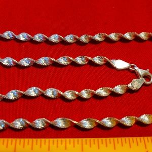 Sterling silver necklace and bracelet set